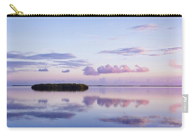 Florida Keys Zip Pouch featuring the photograph Serenity At Sunrise by Louise Lindsay