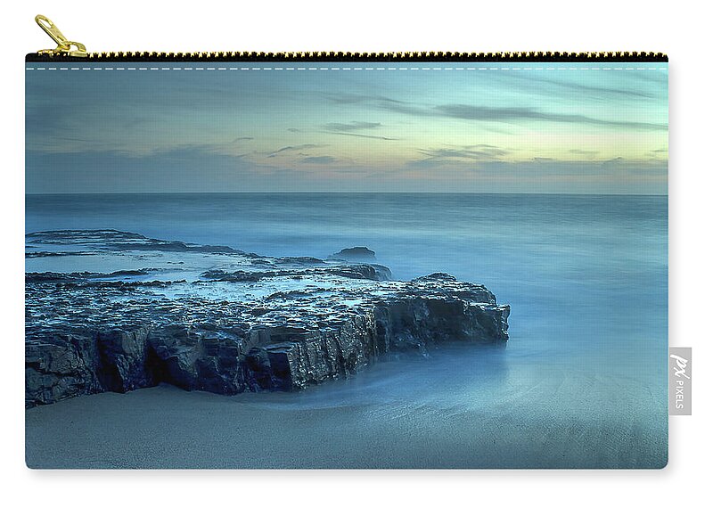 Serenity Zip Pouch featuring the photograph Serenity at the Beach by Morgan Wright