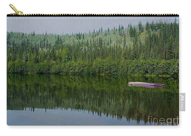 Calm Zip Pouch featuring the photograph Serenity by Linda Bianic