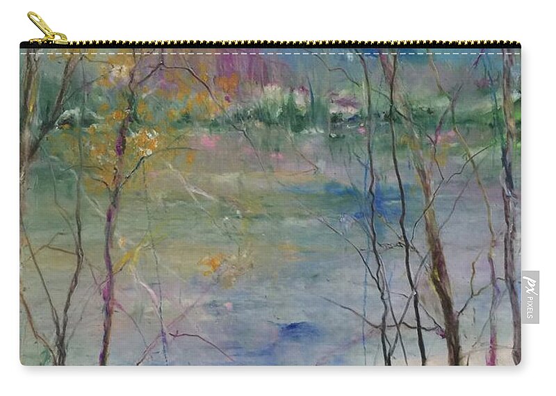  Zip Pouch featuring the painting Serenity by Robin Miller-Bookhout