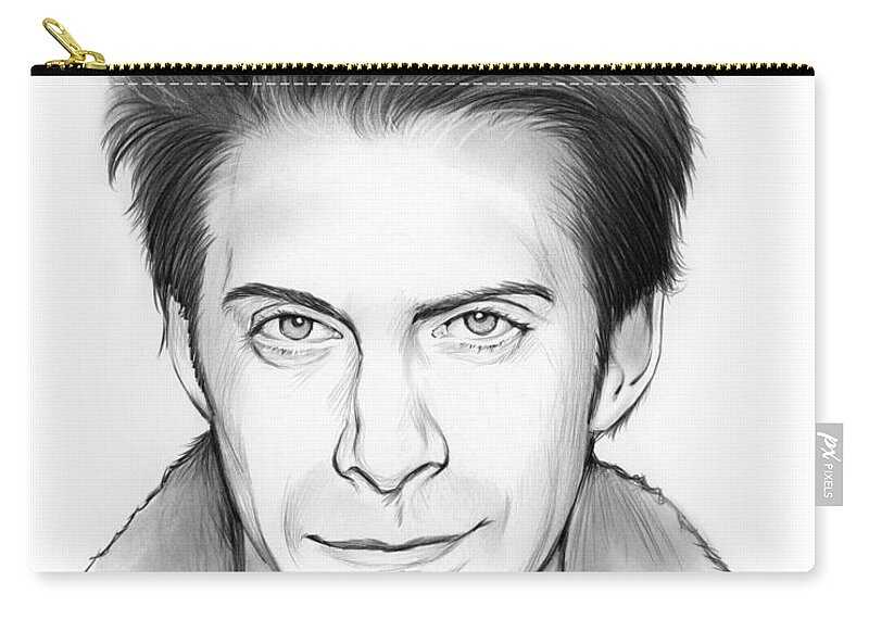 Seth Green Carry-all Pouch featuring the drawing Seth Green by Greg Joens