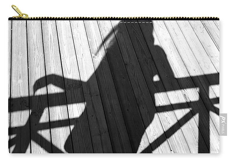 Silhouette Zip Pouch featuring the photograph Shadow Of Girl by Huna Calipsodiogigia