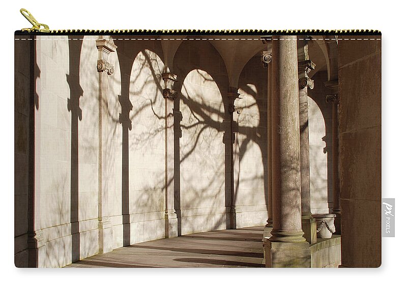 Monmouth University Zip Pouch featuring the photograph Shadows and Curves by Richard Bryce and Family