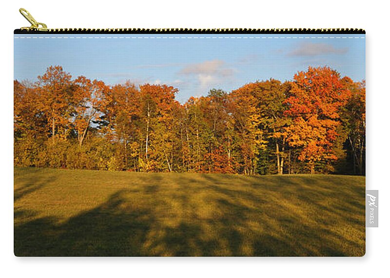 Fall Zip Pouch featuring the photograph Shadows Bow by Tim Nyberg