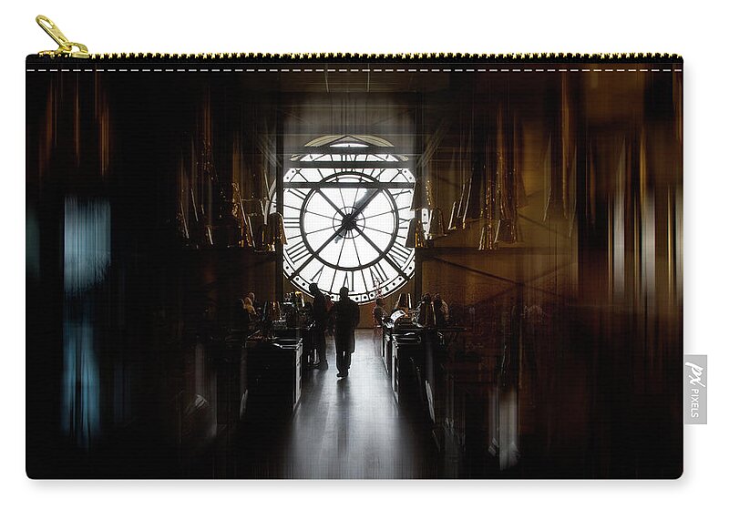 Shadows Zip Pouch featuring the photograph Shadows in TIme by John Rivera