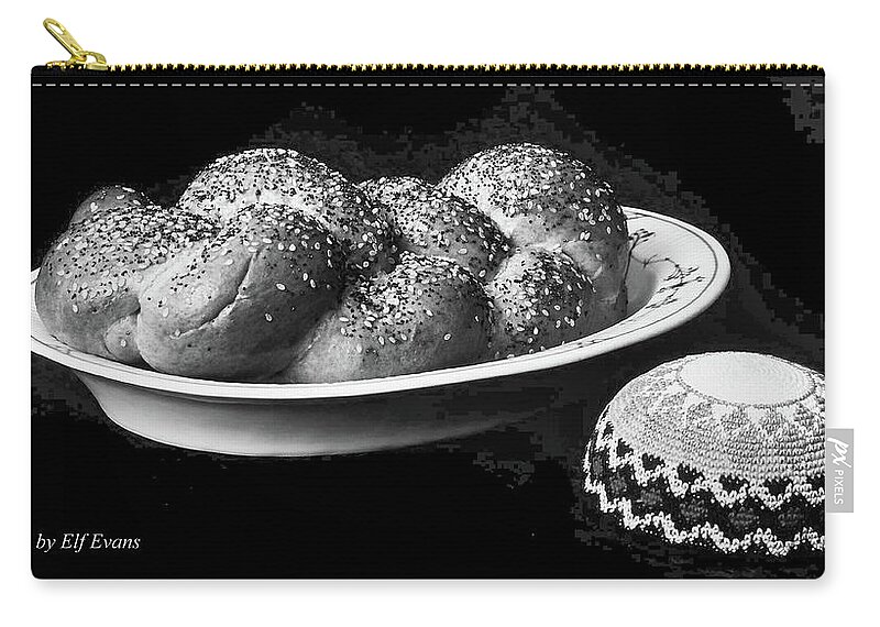 Challah Zip Pouch featuring the photograph Shalom by Elf EVANS