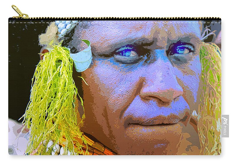 Shaman Zip Pouch featuring the photograph Shaman 1 by Dominic Piperata