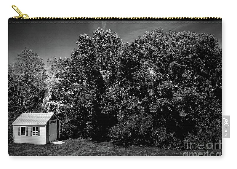 Architecture Zip Pouch featuring the photograph Shed and Shade by Jason Freedman