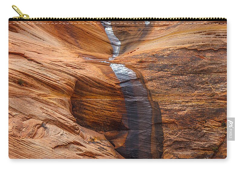 Landscape Zip Pouch featuring the photograph Sheen by Laura Roberts