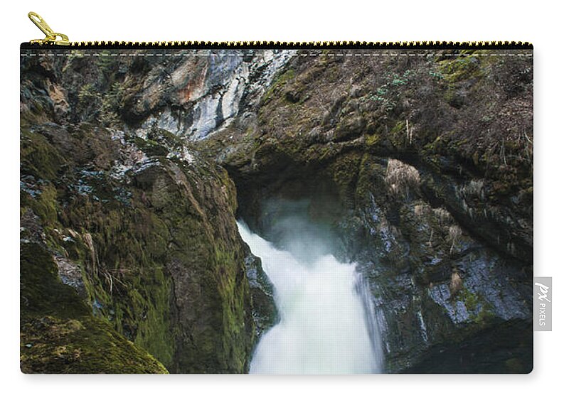 Washington Carry-all Pouch featuring the photograph Sheep Creek Falls by Troy Stapek