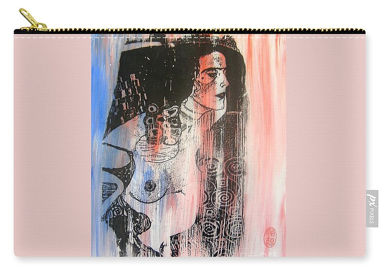 Figurative Zip Pouch featuring the painting Shenandoah by Thea Recuerdo