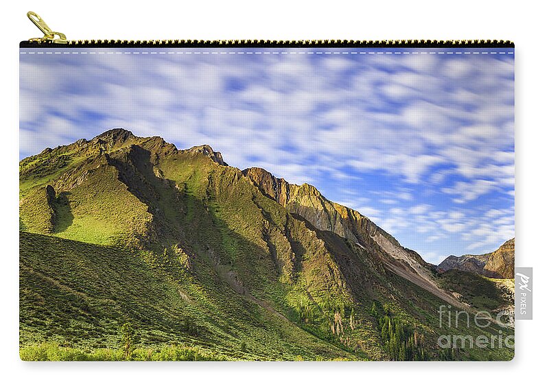 Sherwin Range Zip Pouch featuring the photograph Sherwin Range by Anthony Michael Bonafede