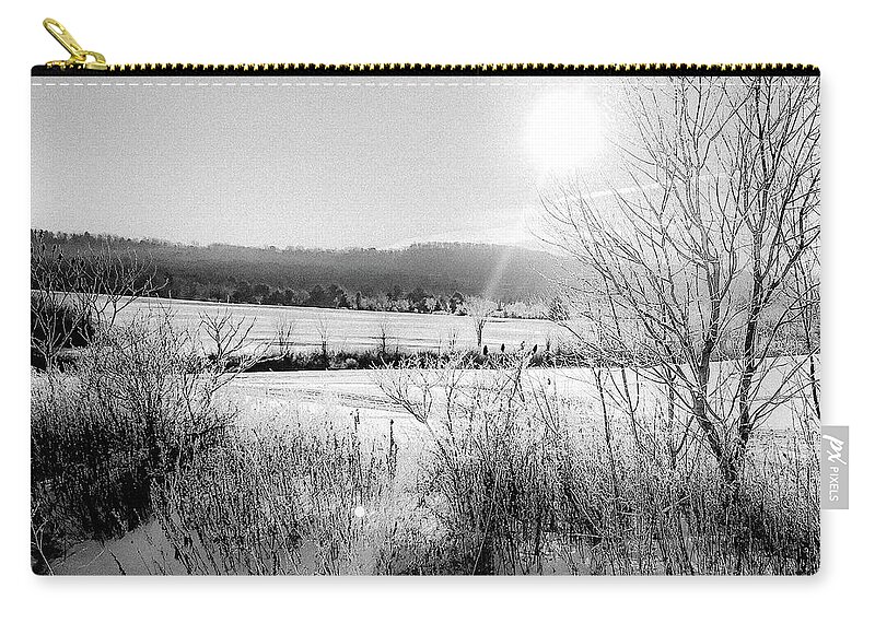  Zip Pouch featuring the photograph Shine on Shine Hill by Kendall McKernon