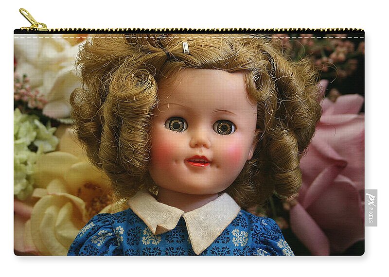 Doll Zip Pouch featuring the photograph Shirley Shirley by Marna Edwards Flavell