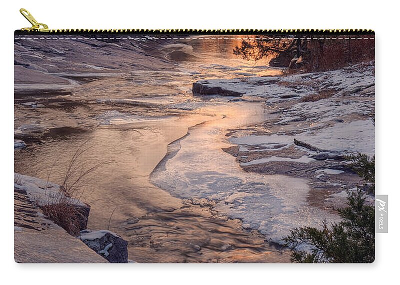 Shut-ins Zip Pouch featuring the photograph Shit-ins by Robert Charity
