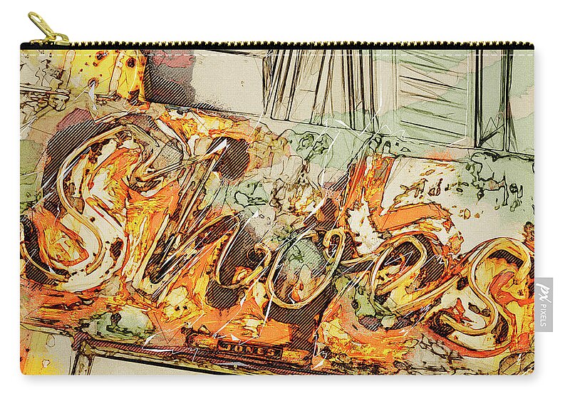 Textured Zip Pouch featuring the photograph Shoes by Lenore Locken