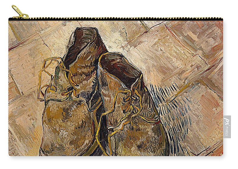 Vincent Van Gogh Zip Pouch featuring the digital art Shoes by Newwwman