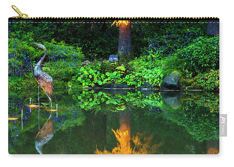 Coos Bay Zip Pouch featuring the photograph Shore Acres Beauty by Dale Stillman