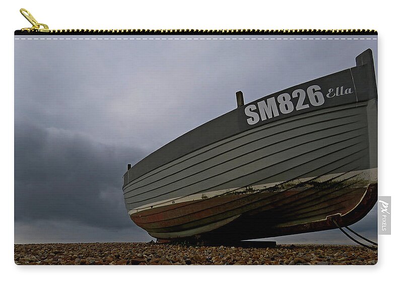Shoreham By Sea Zip Pouch featuring the photograph Shoreham Boat by John Topman