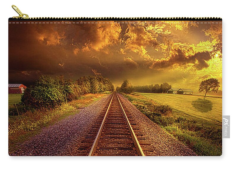 Lines Zip Pouch featuring the photograph Short Stories To Tell by Phil Koch