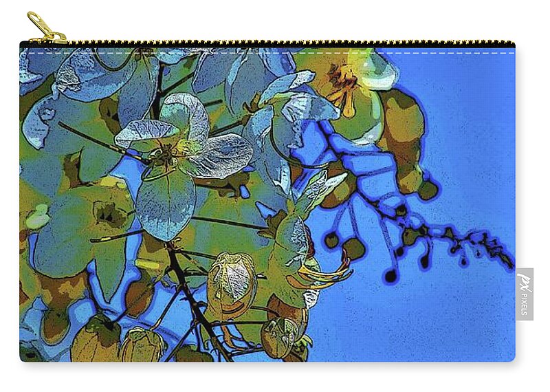 Shower Tree Zip Pouch featuring the photograph Shower Tree Exposed by Craig Wood