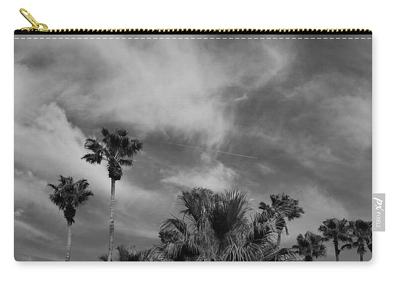 Jet Plane Zip Pouch featuring the photograph Shredding Clouds by Angela J Wright