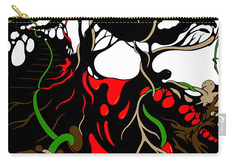 Female Zip Pouch featuring the digital art Sideshow by Craig Tilley
