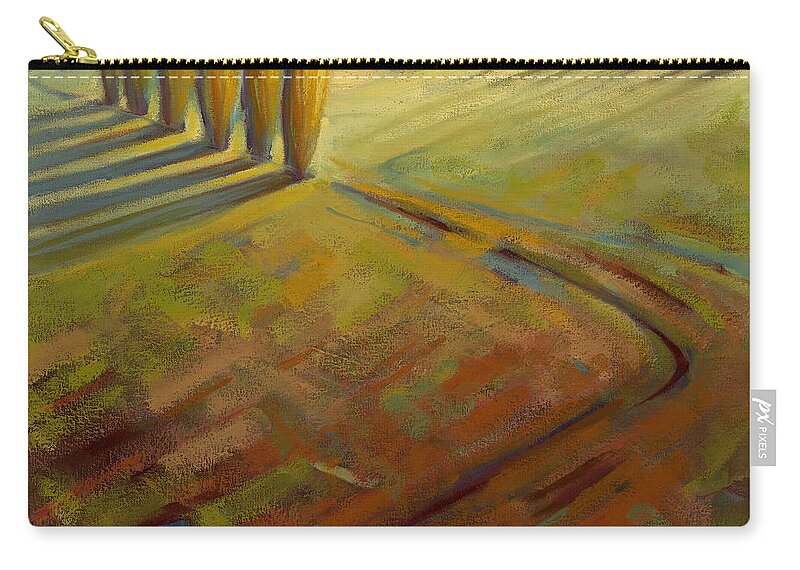 Landscape Zip Pouch featuring the painting Sienna by Konnie Kim