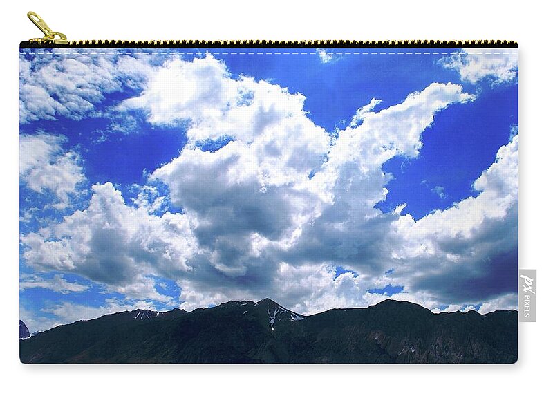 Tree Zip Pouch featuring the photograph Sierra Nevada Cloudscape by Matt Quest