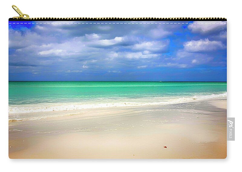 America Zip Pouch featuring the photograph Siesta Key beach Florida by Chris Smith
