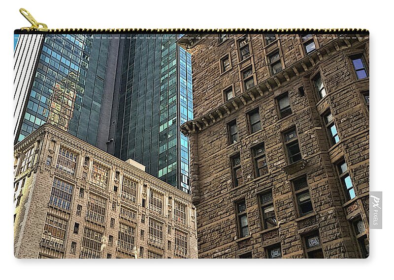 New York City Zip Pouch featuring the photograph Sights in New York City - Old and New 2 by Walt Foegelle