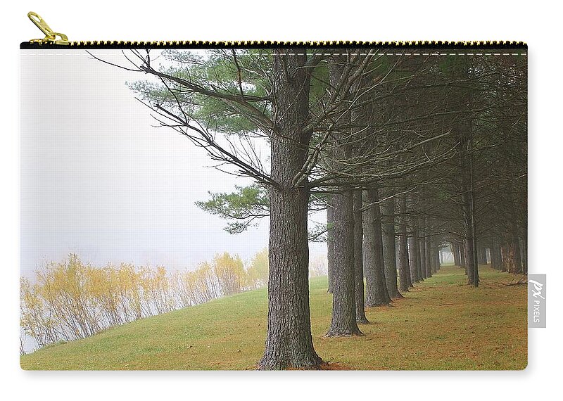 Woodland Zip Pouch featuring the photograph Silence in the Air by Bruce Bley
