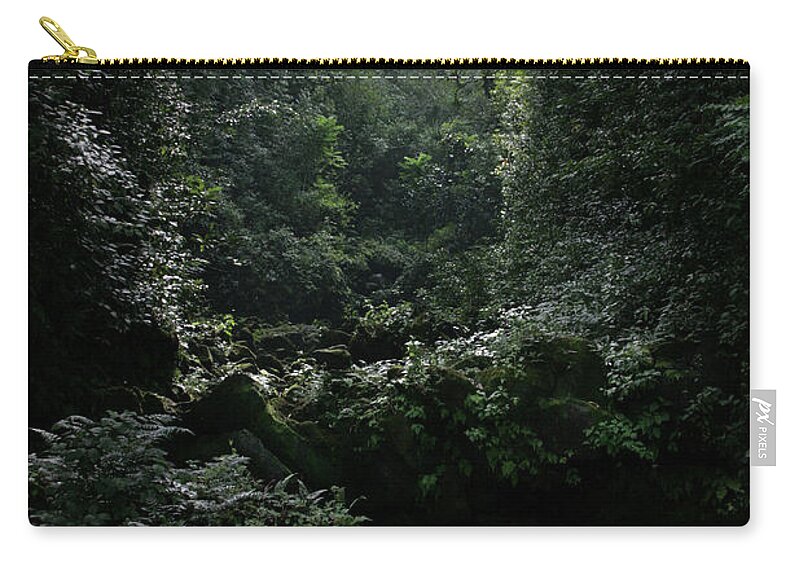 Hana Zip Pouch featuring the photograph Silence is Round Me  - Mokulehua by Sharon Mau