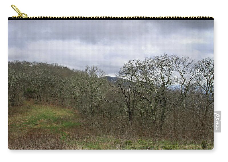 Nantahala National Forest Zip Pouch featuring the photograph Silers Bald 2015a by Cathy Lindsey