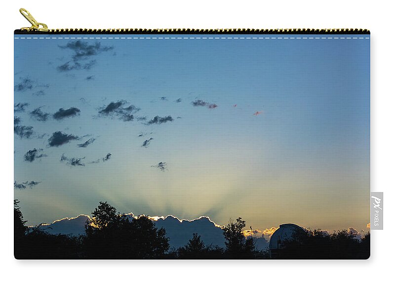 Silver Lining Zip Pouch featuring the photograph Silver Lining by Douglas Killourie
