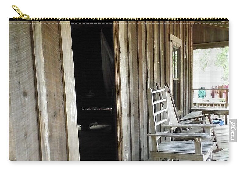 Porch Zip Pouch featuring the photograph Simple Living by D Hackett