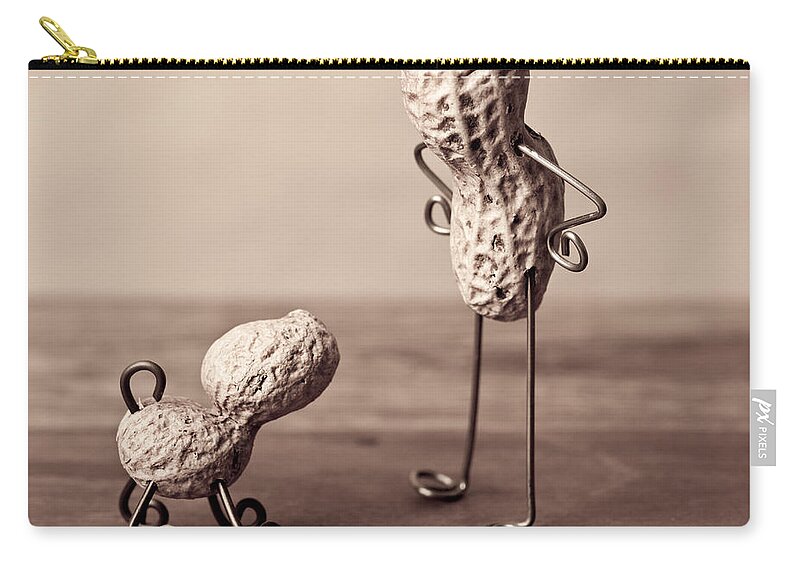 Peanut Zip Pouch featuring the photograph Simple Things 18 by Nailia Schwarz
