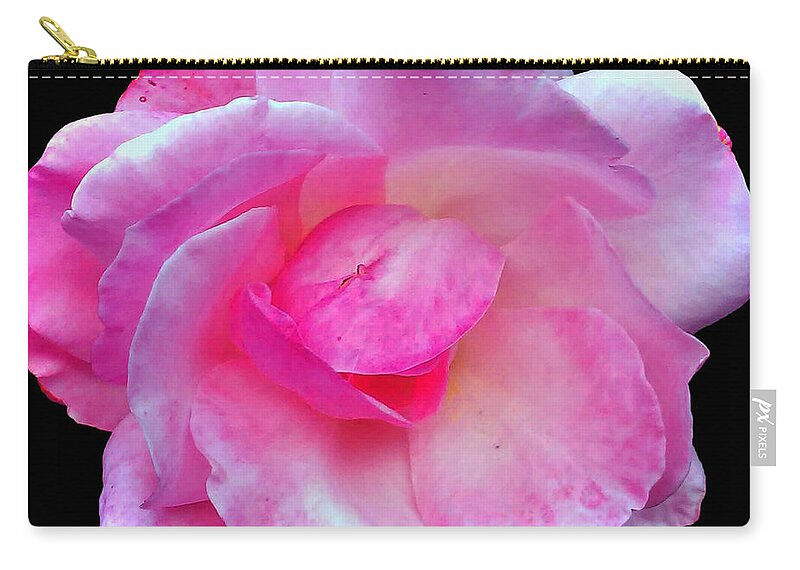 Rose Zip Pouch featuring the photograph Simply And Pink by Jasna Dragun