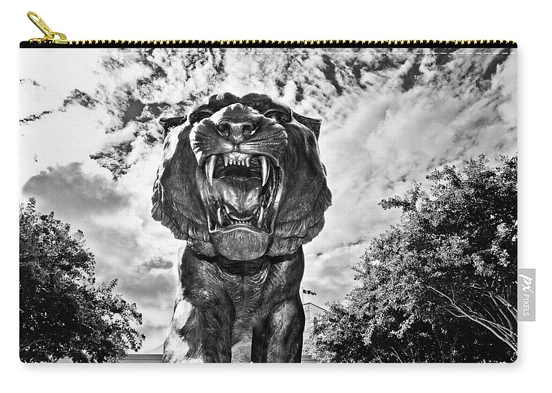 Lsu Zip Pouch featuring the photograph Sir Mike by Scott Pellegrin