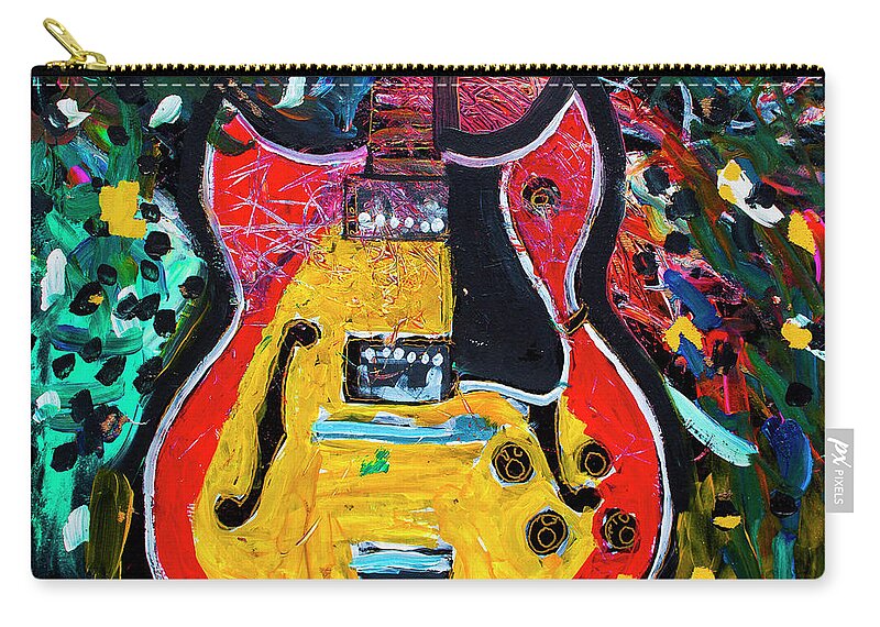 1966 Barney Kessel Zip Pouch featuring the painting sixty six Barney kessel by Neal Barbosa