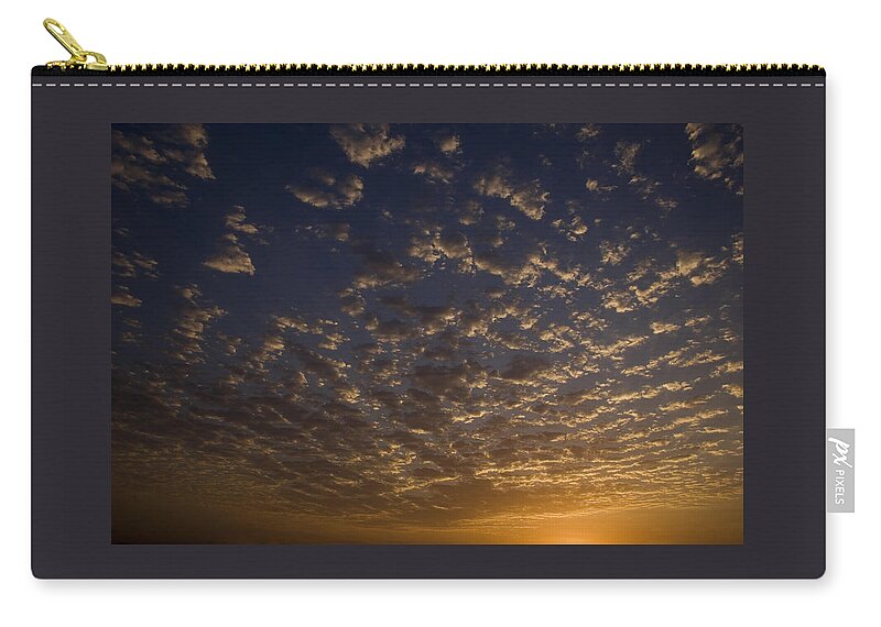Abstract Zip Pouch featuring the photograph SKC 0259 Cloud Spread by Sunil Kapadia