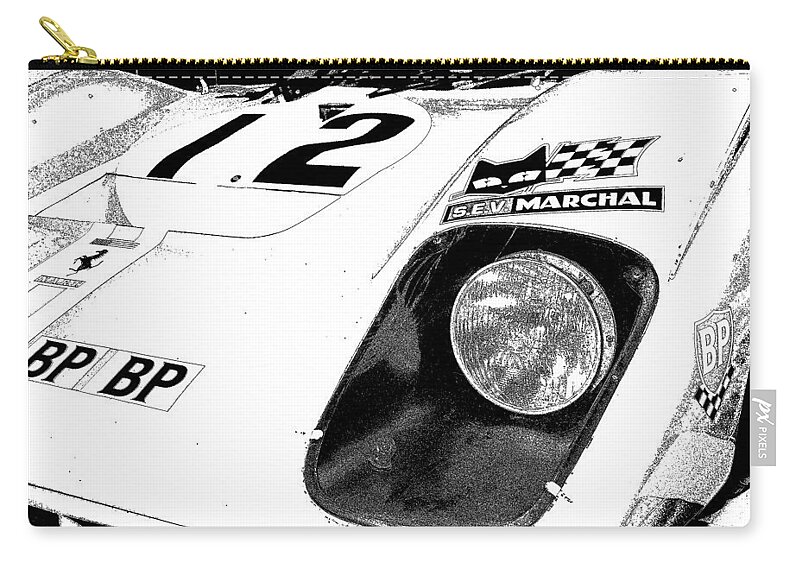 Automobiles Zip Pouch featuring the photograph Sketchy by John Schneider