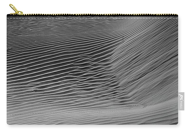 Sand Zip Pouch featuring the photograph SKN 1132 Wind's Creation by Sunil Kapadia