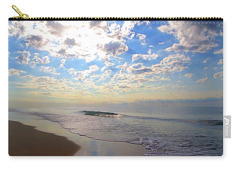 Seas Zip Pouch featuring the photograph Sky by Newwwman