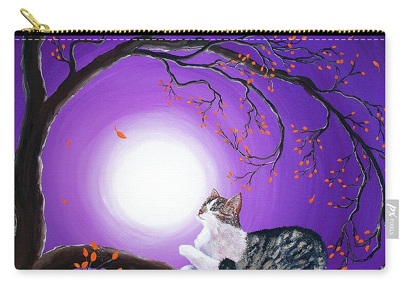 Original Zip Pouch featuring the painting Skye by Laura Iverson