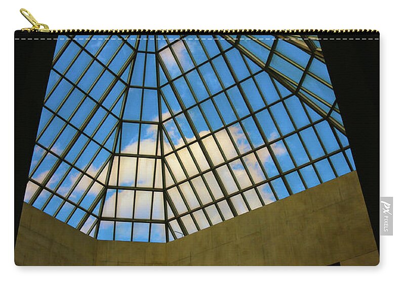  Zip Pouch featuring the photograph Skylight in the MET by Polly Castor