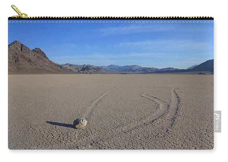 Sliding Stones Zip Pouch featuring the photograph Sliding Stones panorama by Warren Photographic