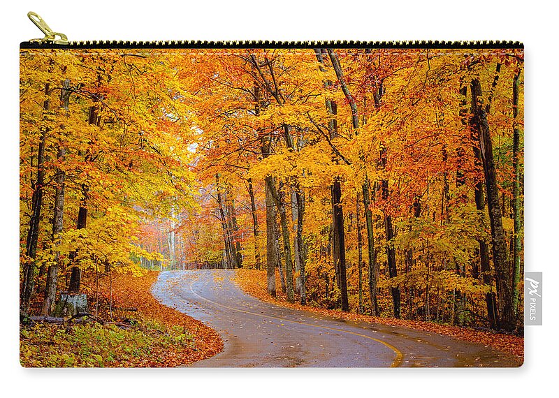 Wisconsin Zip Pouch featuring the photograph Slippery Color by David Heilman
