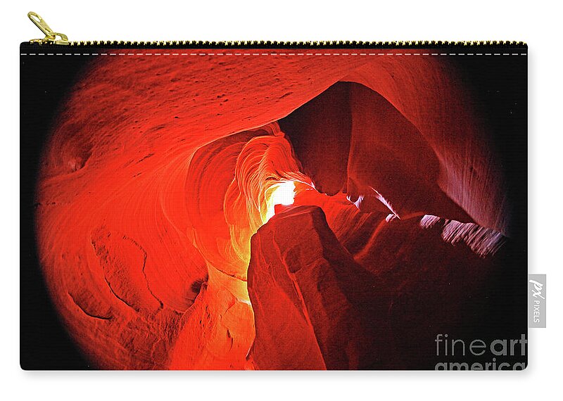  Carry-all Pouch featuring the digital art Slot Canyon 1 by Darcy Dietrich