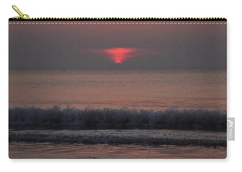 Sunrise Photos Zip Pouch featuring the photograph Slow and sultry sunrise by Julianne Felton